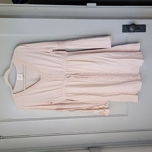 Knox Rose Dress Medium Blush Pink Crochet bell